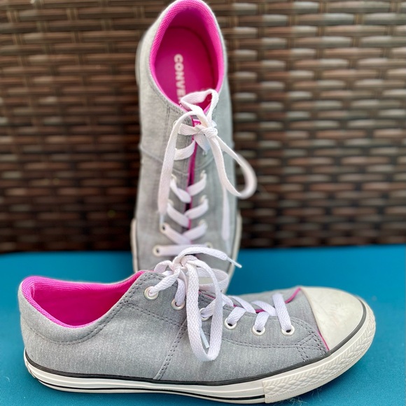 Converse Chuck Taylor All Star Madison Low Top Oxford Gray Pink Junior Size US 6 - Picture 10 of 11